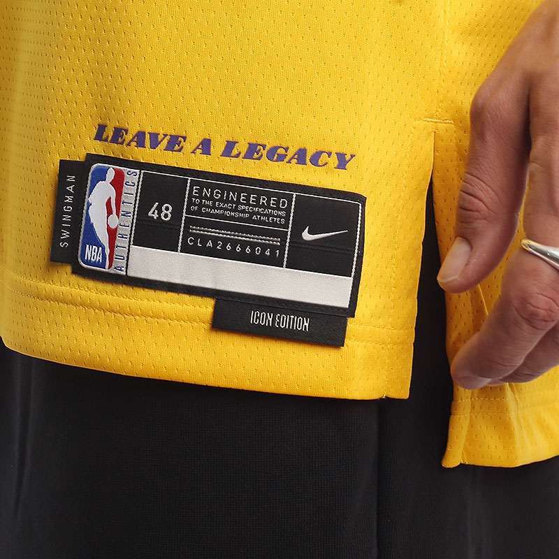 Мужская майка Nike Los Angeles Lakers Icon Edition Dri-FIT NBA Swingman ...